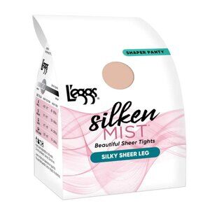 L'eggs Silken Mist Sheer Tights Nude Size B